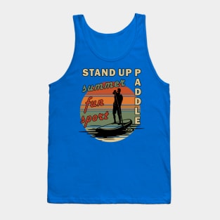 Stand Up Paddle Sup Summer Fun Sport Tank Top